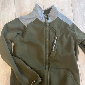 Under Armour olive fleece, fits 10/12